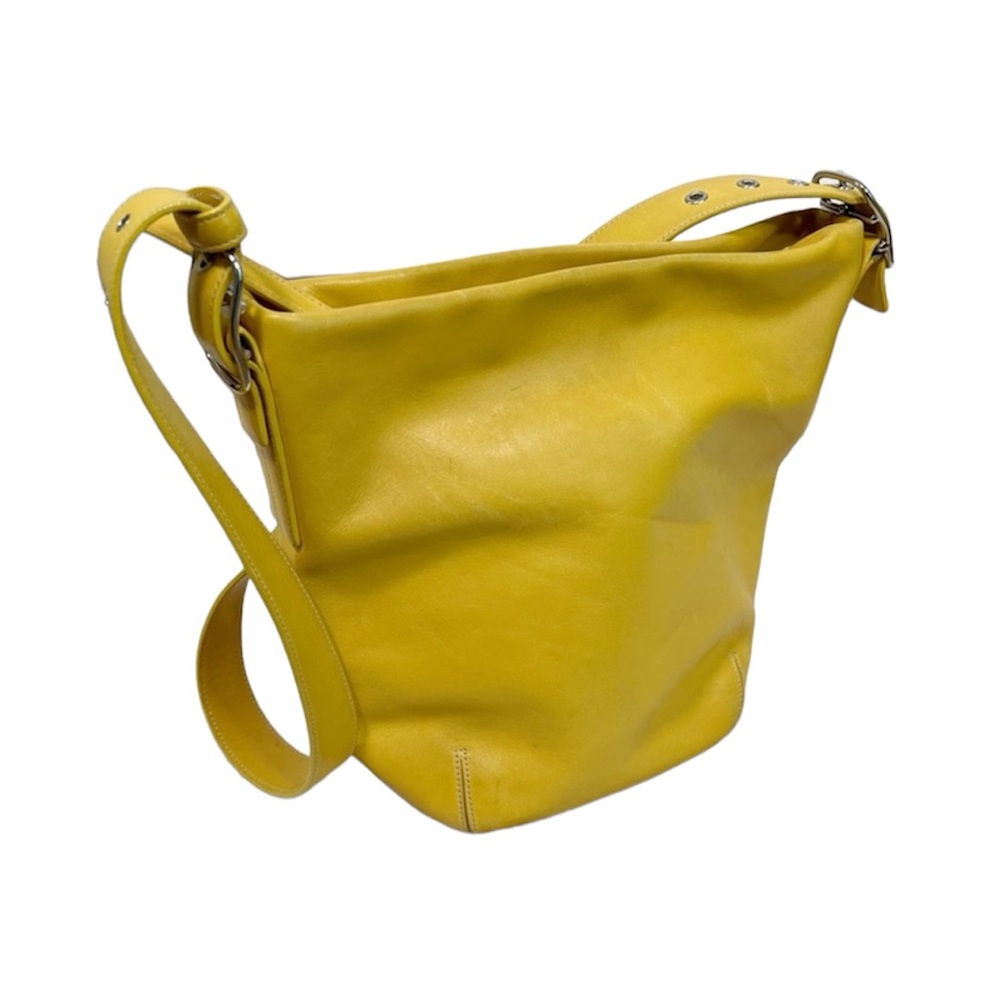 COACH Vintage Soho Leather Duffle Bag in Yellow #9186